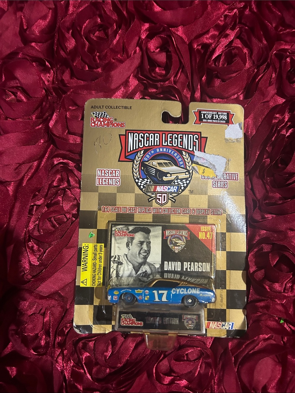 NASCAR Legends David Pearson #17 Cyclone Blue Die-Cast Car